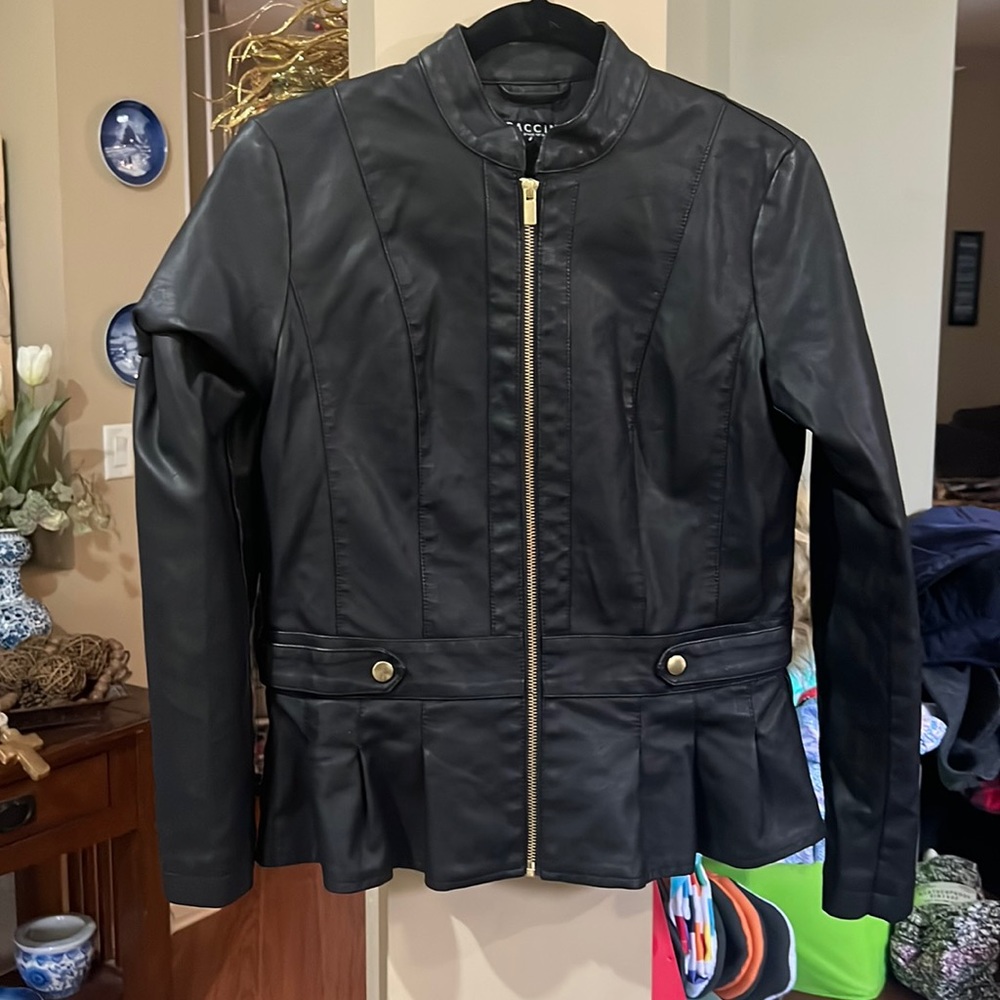 NWT faux leather jacket